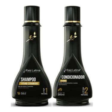 Imagem de Kit Tutano Shampoo sem sal + Condicionador hidratante Raiz Latina 250M