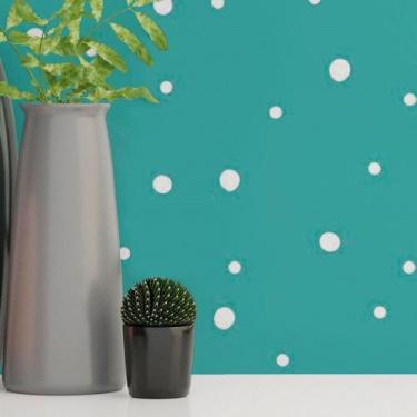 Imagem de Papel de Parede Adesivo Infantil Bolinhas N018072 - Adesivo BR
