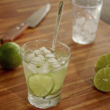 Imagem de Mexedor de Drink Clean - Inox Polido e Escovado - 2 Peças - Maxx Diamo