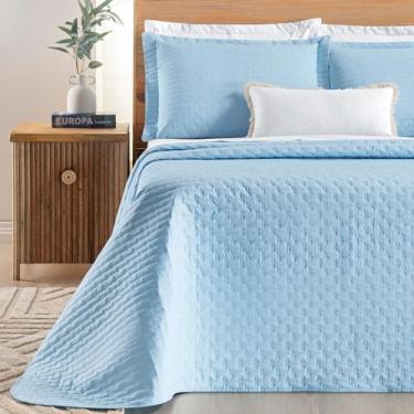 Imagem de Conjunto Cama Casal King Size Lory Bordado 100% Algodao Super Macio VE