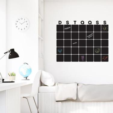 Imagem de Adesivo de Parede Lousa Calendário - Quartinhos