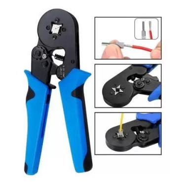 Imagem de Alicate Crimpar Prensa Terminal Ilhos Tubular 0,25 Até 10mm² - ENR
