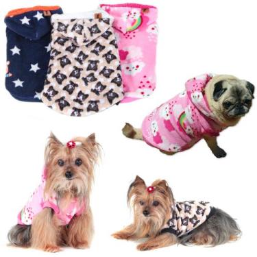 Imagem de Roupa Roupinha Capa Alaska Outono Inverno Frio Pet Pelucia Cachorro Ga