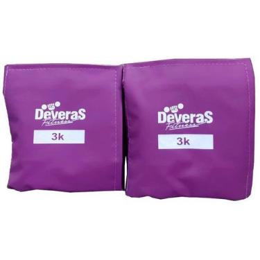 Imagem de kit halter peso musculação halteres 2 kg tornozeleira peso caneleira d