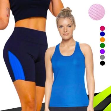 Imagem de KIT Camiseta REGATA DRY FIT Feminina + SHORT Leg Legging REDINHA Suple
