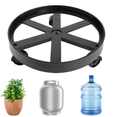 Imagem de Suporte Botijão de Gás Galão Vaso Reforçado com Rodinhas - Micromax