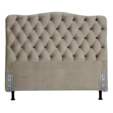 Imagem de Cabeceira De Cama Box Casal 138 Dunas Tecido Suede Veludo - PAPIRRE DE