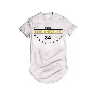 Imagem de Camiseta Longline Shaquille Oneal Los Angeles  Basquete