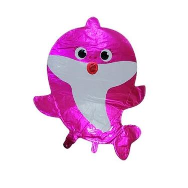 Imagem de Kit com 10 Balões Baby Shark: Diversão Garantida! - Romã Atacado, Roza