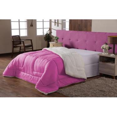 Imagem de Coberdrom Edredom Sherpa Casal Queen Pele de Carneiro Pink - Casa Home