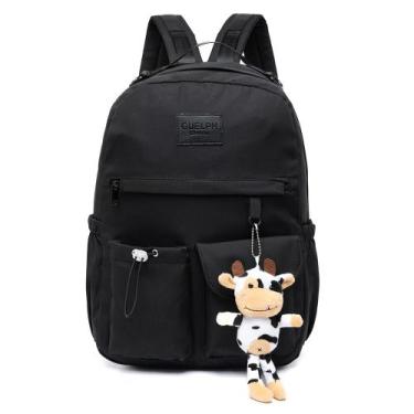 Imagem de Mochila - guelph preta escolar passeio , U, PRETO