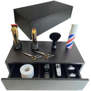 Imagem de Mini Bancada Balcão Console Para Barbearia E Salão De Beleza 100% MDF 