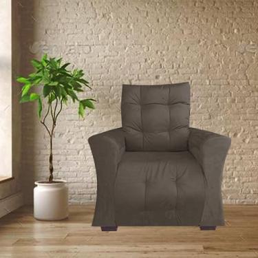 Imagem de Poltrona Retrátil e Reclinável Pra Extensão De Cílios Modelo Mariane Marrom