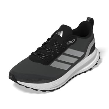 Imagem de adidas Tênis feminino Run Falcon 5 Trail, Preto/Prata Metálico/Carbono, 36