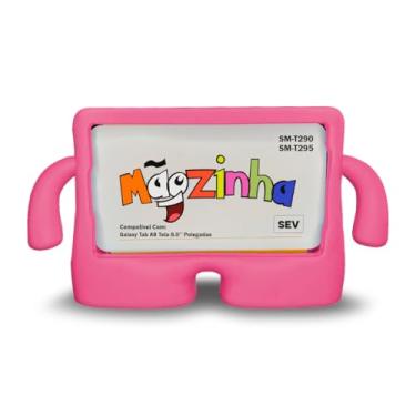 Imagem de Capinha Infantil Mãozinha Compatível Com Tablet Galaxy Tab A8 Tela 8.0'' T290 T295 - Capa Anti Impacto (Rosa Pink)