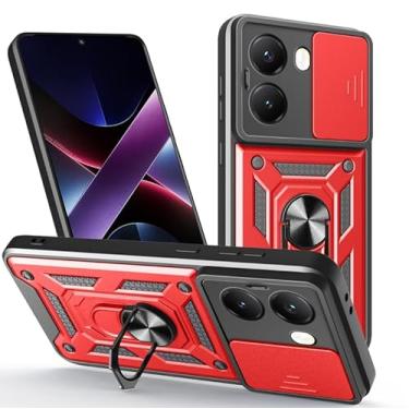 Imagem de Capa Case Capinha Anti Impacto Ring Premium Luxo Xiaomi Poco x7 5g/Poco X7 pro 5G (VERMELHO LUXO, POCO X7 PRO 5G)