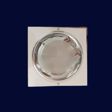 Imagem de Luminária Plafon Quadrado de Embutir 23x23 Forro de Gesso, Madeira ou PVC, para 2 Lâmpadas Bulbo de Led até 12w