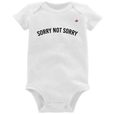 Imagem de Body Bebê Sorry not Sorry - Foca na Moda, Branco, GG