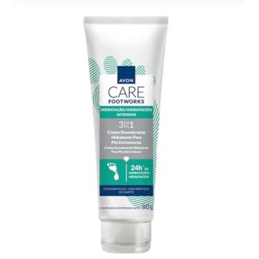 Imagem de Avon – Creme Desodorante para Pés Footworks Care Pés Extrassecos 3 em 1 80g