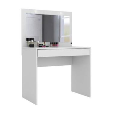 Imagem de Penteadeira Camarim Com Luzes LED Atraente Branco Demóbile, Branco