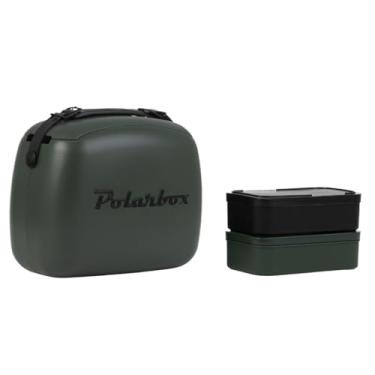 Imagem de Bolsa térmica para almoço | Lancheira retrô reutilizável para piquenique, mini bolsa de mão vintage inclui 2 recipientes para comida! Trabalho de comida e bebida, viagem, praia, acampamento,