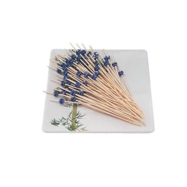 Imagem de Espetinho Palito Bolinha Azul Bambu Grande Decoração 850 Un - Kuni
