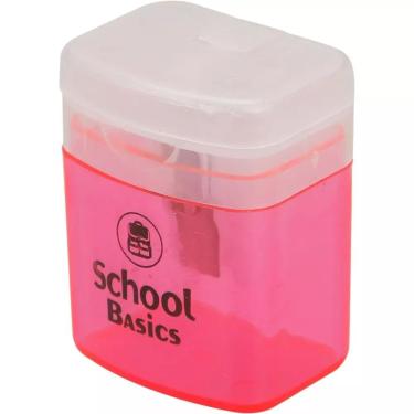 Imagem de Apontador com Depósito Escolar Compacto School Basics Translúcido