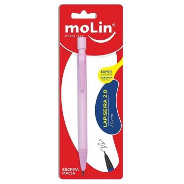 Imagem de Lapiseira 2,0 mm com apontador integrado e grafite incluso, cores sortidas