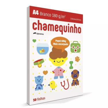 Imagem de Chamex Sulfite A4 180 g/m² 50 folhas Chamequinho (29,7 x 21 cm)