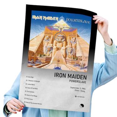 Imagem de Poster Autoadesivo 40x60cm Álbum Powerslave, Eddie The Head, Spotify