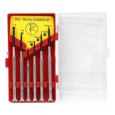 Imagem de Chave Precisão Relojoeiro Celular Óculos Fenda Philips 6 Pçs