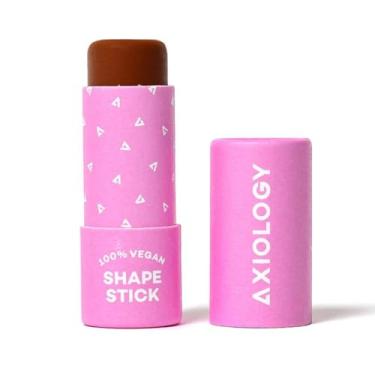 Imagem de Axiology Bastão modelador para definição, bronzeamento e contorno em forma de base, caneta bronzeadora creme, profissional para modelar o rosto e contornar, cobertura montável, longa duração, sombra