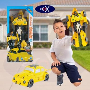 Imagem de Carrinho 2 em 1 Robô Transformers Super Guardiões Vira Robô Brinquedo 