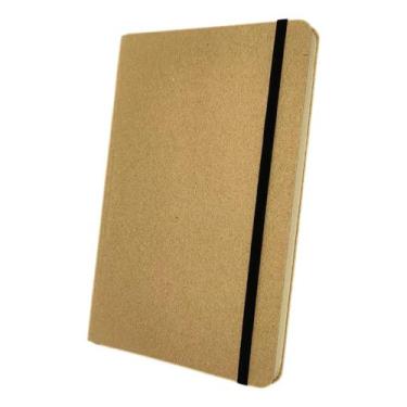 Imagem de Caderneta Sketchbook Tipo Moleskine 14x21cm Sem Pauta - Capa Kraft - S