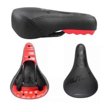Imagem de Selim Brutus 218X147MM - ABSOLUTE, Preto com vermelho