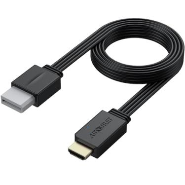 Imagem de AUTOUTLET Conversor Wii para HDMI 1080P para dispositivo Full HD, adaptador com saída de cabo HDMI macho compatível com Wii, Wii U, HDTV, monitor - suporta todos os modos de exibição Wii 720P
