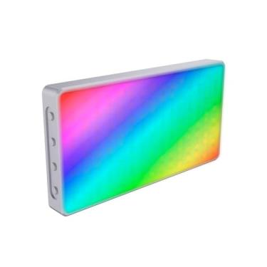 Imagem de Luz de Vídeo RGB, Bolsos LED de Vídeo Com Bateria Recarregável, 2500K-9900K Dimmable 24 Scene Efeitos Iluminação da Conferência para Câmera DSLR Com Montagem de Sapato Frio