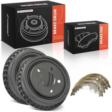 Imagem de A-Premium Tambores de freio traseiro de 10,61 polegadas (269,5 mm) + conjunto de sapatos de cerâmica compatível com modelos Ford selecionados - Ranger 1998-2009, B2300 2001-2010, B2500 1998-2001,