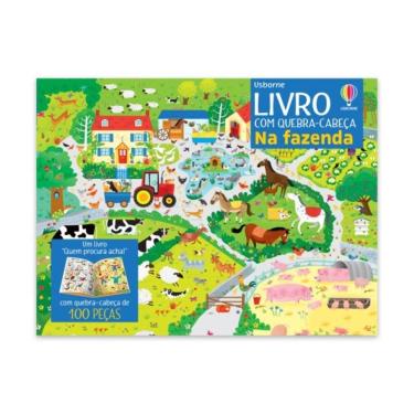 Imagem de Na Fazenda: Livro Com Quebra-Cabeça