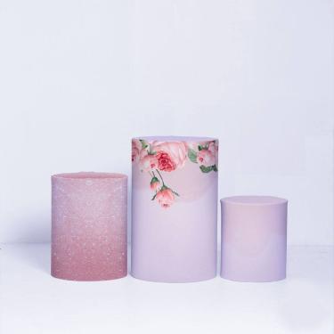 Imagem de Trio de Capa Cilindro para Festa de 15 anos Veste Fácil C/elástico