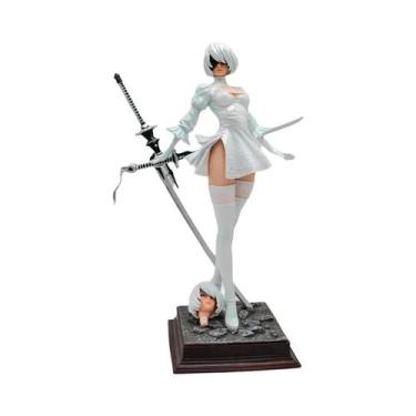 Imagem de Figura de Ação Nier: Automata 2B - 27cm - Modelo Colecionável, Branco 