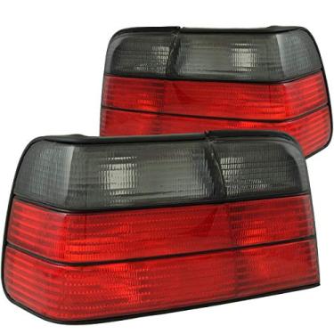 Imagem de AnzoUSA 221200 Luz traseira vermelha/fumê para BMW Série 3 - (vendido em pares)