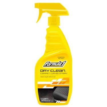 Imagem de Formula 1 Limpador de tapetes e estofados para limpeza a seco – spray removedor de manchas para assentos de carro e tapetes de chão, eliminador de odores para detalhes internos, 652 g.