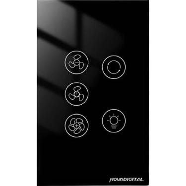 Imagem de Interruptor Wi-Fi para Ventilador e Exaustor Nova Digital Controle Rem
