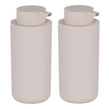 Imagem de 2x Dispenser Sabonete Liquido Detergente 500ml Bege - OU