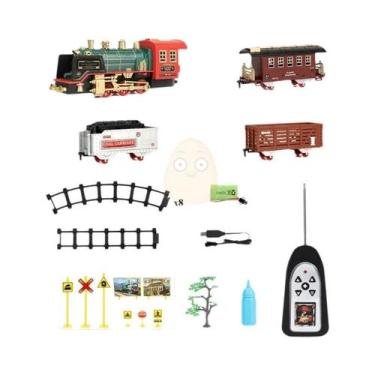 Imagem de Trem a Vapor com Controle Remoto - Brinquedo Educacional Infantil, Tre