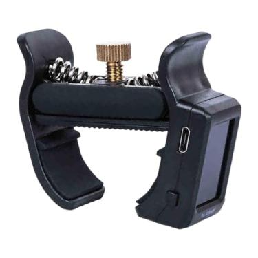 Imagem de Almencla Afinador de guitarra com clipe, braçadeira de guitarra, calibração de afinação acústica multifuncional, dispositivo de afinação para baixo e violino