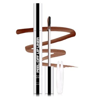 Imagem de Erinde Delineador De Lábios Removível, Tatuagem Longa Duração Com Pinça, Acabamento Fosco, À Prova D'Água, Transferência E Remoção Manchas, Nude Antiaderente, 05