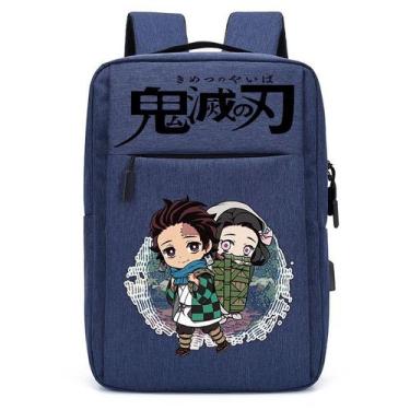 Imagem de Mochila EsCritorio Juvenil Menino Menina Div Estudantil Demoníaca Anim