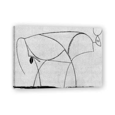 Imagem de Murais Line Cow Diego Rivera – Arte de realismo socialista mexicano, muralista do século 1307, coleção clássica do museu de Nova York para decoração de casa 60 x 84 cm